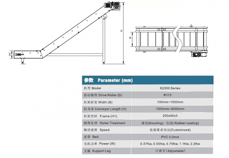 Slope Belt Conveyor