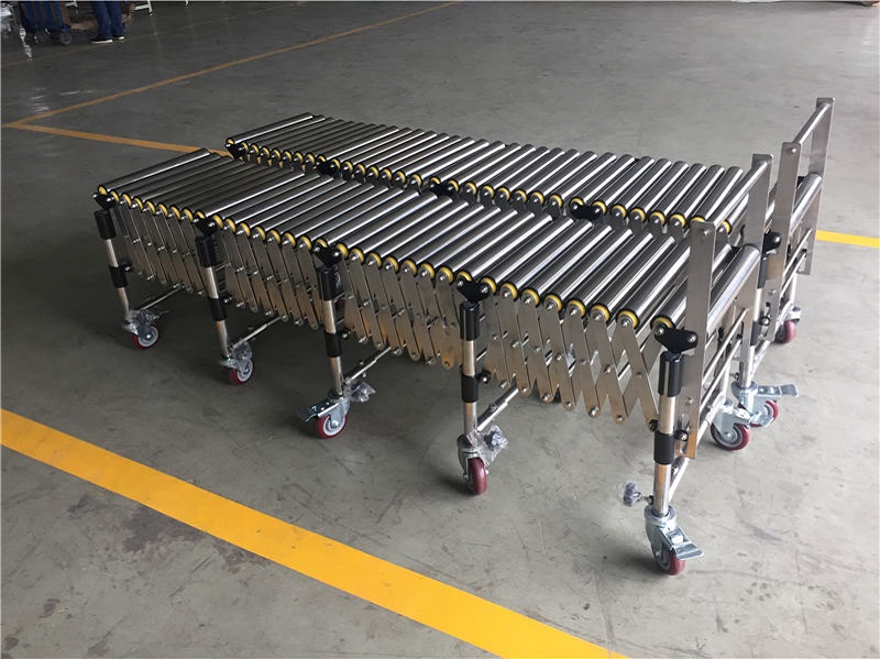 Stainless steel roller flexible conveyor