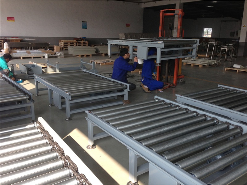 Dual-sprocket roller conveyor line project